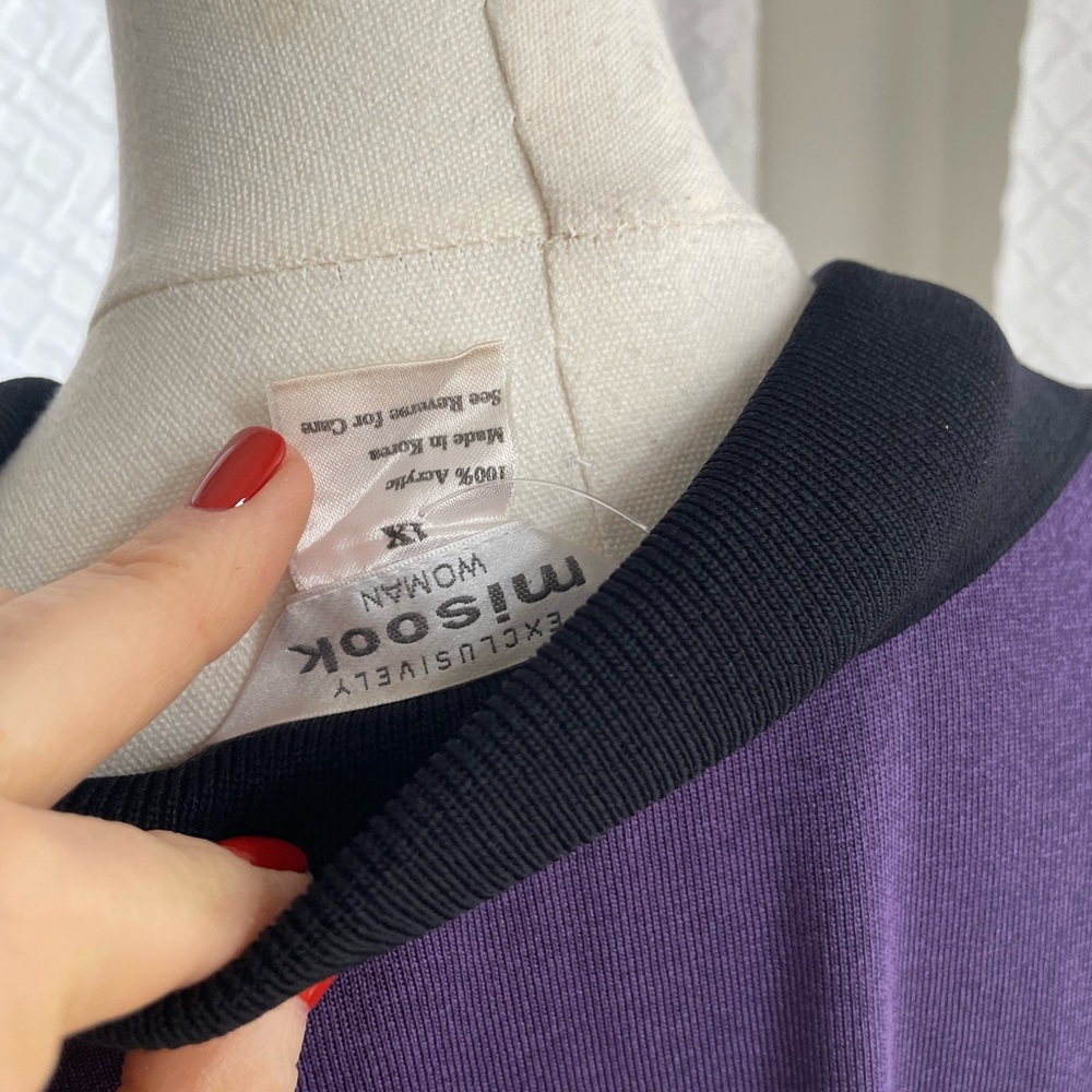 MISOOK 1X Purple and Black Women's Jacket Knit - Picture 10 of 11